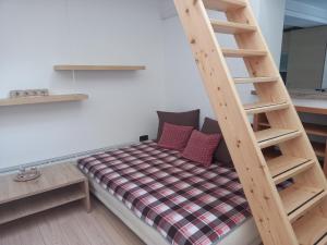 Postel nebo postele na pokoji v ubytování Apartmán Lanžhot