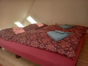 Postel nebo postele na pokoji v ubytování Apartmán Lanžhot
