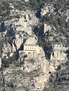 a building on the side of a mountain at Villa Alberto in Sulmona