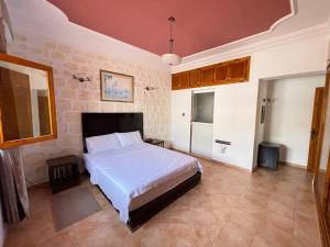 a bedroom with a large bed in a room at Dar El fayda in Oulad Raho