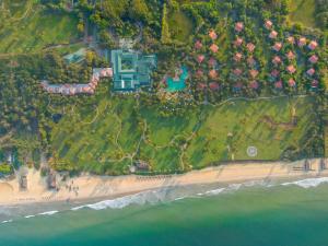 an aerial view of a house on the beach at Taj Exotica Resort & Spa, Goa in Benaulim