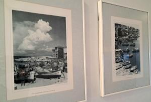 two framed photographs of a harbor with boats at Anna in L'Escala +27 photos