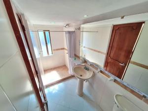 Koupelna v ubytování Hotel Estación Sabana