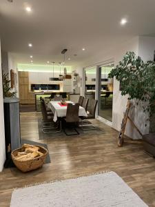 A kitchen or kitchenette at Ferienhaus Hubertus Tirol 1-8 Personen