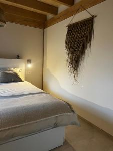 Postel nebo postele na pokoji v ubytování Chalet Hoge Kempen