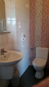 A bathroom at Noclegi na Wróbla