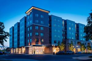 a rendering of a building at night at Residence Inn by Marriott Boston Burlington in Burlington