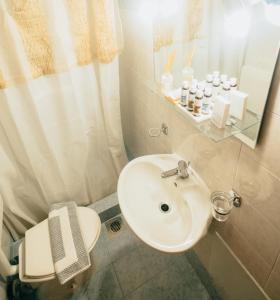 Kupatilo u objektu Mountain Hotels "Aroanides"