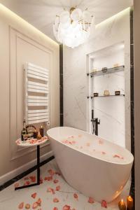 Kúpeľňa v ubytovaní Alfa Apartments Ivana Franka