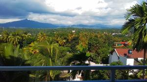 vistas a una ciudad con palmeras y montañas en Royal Retreat ,Kandy, en Kandy