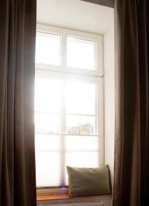 Ein Sitzbereich in der Unterkunft YokoLou - Design-Apartments