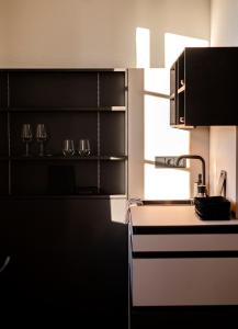 Küche/Küchenzeile in der Unterkunft YokoLou - Design-Apartments