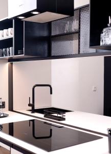 Küche/Küchenzeile in der Unterkunft YokoLou - Design-Apartments