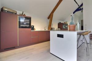 Kuchyň nebo kuchyňský kout v ubytování Appartement (8 pers.) design.