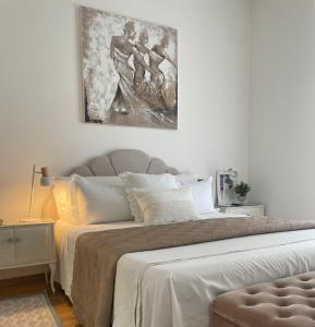 Ένα ή περισσότερα κρεβάτια σε δωμάτιο στο La ROMANTICA VERONA