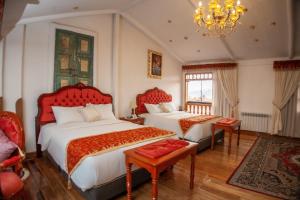 Letto o letti in una camera di Casona Corrales Hotel Boutique