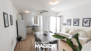 Η κουζίνα ή μικρή κουζίνα στο Departamentos 3 de Febrero