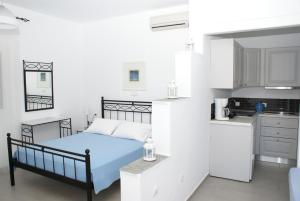 Kuchyň nebo kuchyňský kout v ubytování Petra & Fos Studios and Rooms