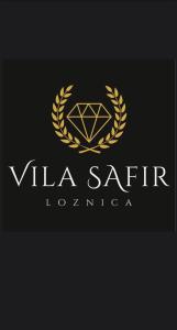 Certifikát, hodnocení, plakát nebo jiný dokument vystavený v ubytování Vila Safir