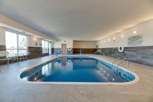 a large swimming pool in a hotel room at Fairfield Inn & Suites by Marriott Spearfish in Spearfish