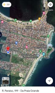 Residencial Maldonado Eckert - Enseada - Praia Grande a vista de pájaro