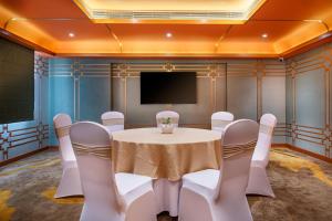 A seating area at Hotel Tibet