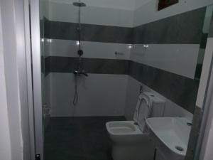 La salle de bains est pourvue d'une douche, de toilettes et d'un lavabo. dans l'établissement Idom Cozy, à Gampola