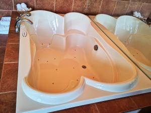 Koupelna v ubytování Motel Tremblant