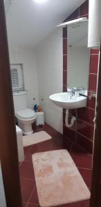 a bathroom with a sink and a toilet at LUX APARTMENT in Banja Luka