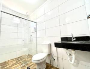 Phòng tắm tại Chale Surf Natureza e Charme em Corumbau