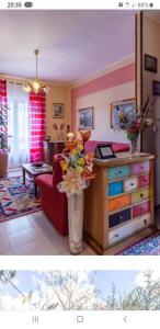 A television and/or entertainment centre at El Giardino delle Rose.....