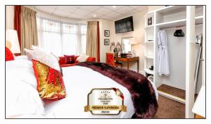 Pembroke Hotel客房内的一张或多张床位