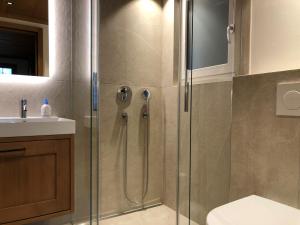 Kúpeľňa v ubytovaní Chalet Acadia + 6 fotografií