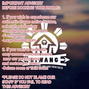un poster con i nomi dei prossimi eventi di Hiwang Native House Inn & Viewdeck a Banaue