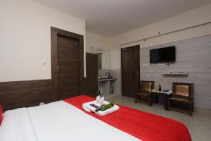 Letto o letti in una camera di The Nest with open rooftop cafe Mecleodganj