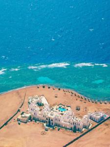 an aerial view of a resort on the beach at Daniela Diving Resort Dahab in Dahab