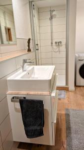 Koupelna v ubytování Ferienwohnung Albbruck/Albert