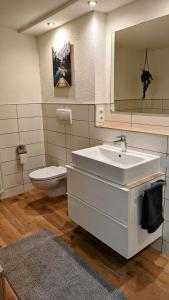 Koupelna v ubytování Ferienwohnung Albbruck/Albert