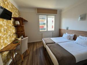 Postel nebo postele na pokoji v ubytování Mosaikhotel
