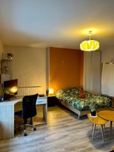 Posezení v ubytování Charmant studio de 50 m2