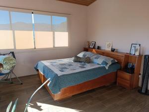 1 dormitorio con cama y ventana en Apartment Ujarraz Irola's, en Cartago