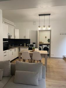 Kuchyňa alebo kuchynka v ubytovaní Charmant appartement avec terrasse et parking - Centre ville