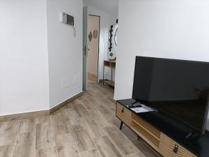 マラガにあるApto Ana. Malaga Centroのリビングルーム(ドレッサー内の薄型テレビ付)