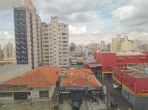 a view of a city with tall buildings at Flat completo Ap 30 - Campinas Centro in Campinas