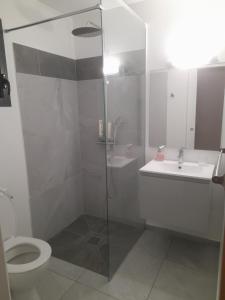 ห้องน้ำของ Cocon detente a Case pilote, chambre chez l'habitant