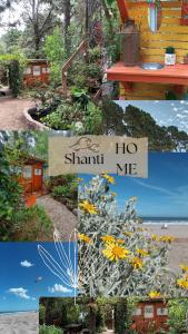a collage of pictures of a garden with flowers at SHANTI - HOME MAR AZUL in Mar Azul