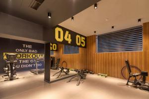 Fitness centrum a/nebo fitness zařízení v ubytování Hayasa Hotel Yerevan