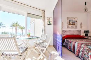 Posteľ alebo postele v izbe v ubytovaní Casa Del Caballito De Mar