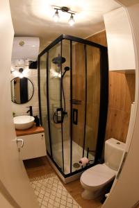 Koupelna v ubytování Mina Apartment + 44 fotografií