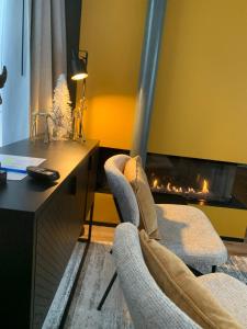 Guestsuite The Nest客房内的一张或多张床位